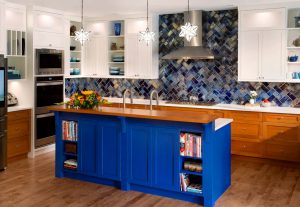 Bold & Blue Kitchen - David Coulson Design